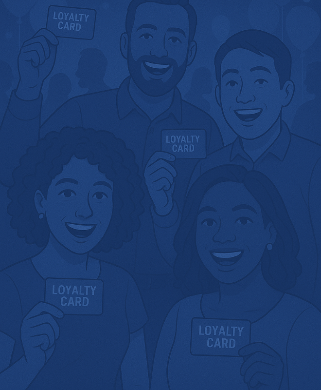 Zaffiro loyalty community engagement with social media recognition and member spotlights.